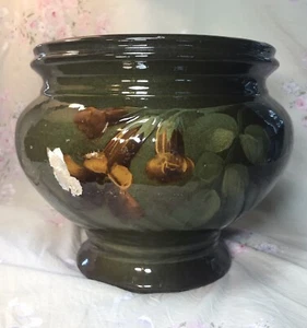 Antique Vintage Large Louwelsa Weller Jardiniere Daffodils - Picture 1 of 8
