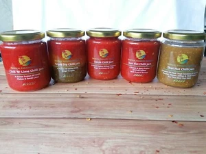 Pick Any 3 Sweet Chilli Jams - (Homemade) Tropical Paradise Presents - Picture 1 of 6