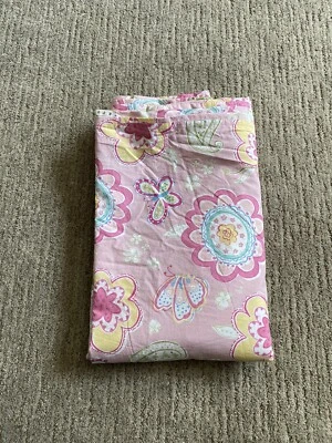 Funda nórdica Pottery Barn Kids Samantha Twin rosa mariposa cinta floral Foto 1 de 4