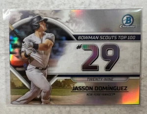 2023 Bowman Chrome Jasson Dominguez Top 100 #29 - Picture 1 of 2