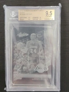 2015-16 Absolute Memorabilia Glas Kobe Bryant #9 BGS 9.5 - Bild 1 von 2