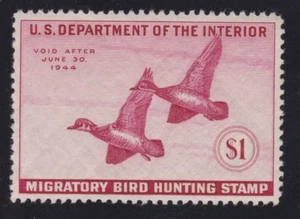 US RW10 $1 Duck Hunting Mint VF-XF OG LH SCV $120 - Picture 1 of 2