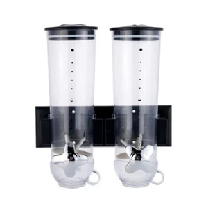 Cereal Dispenser Rice Grain Dry Food Container Storage Wall Mounted Kitchen Box - Picture 1 of 6