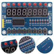  4 Pcs 8 Bit LED Digital Tube Microcontroller Display Module Tm1638 Key Button