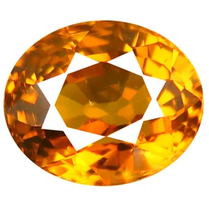 1.72 ct Incomparable Oval Cut (7 x 6 mm) Honey Yellow Un-Heated Mali Garnet - Picture 1 of 1