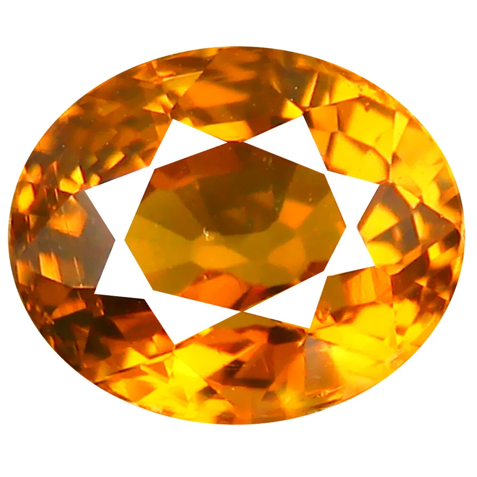 1.72 ct Incomparable Oval Cut (7 x 6 mm) Honey Yellow Un-Heated Mali Garnet - Image 1 of 1