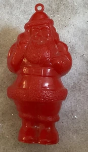 Vintage Red Celluloid Plastic Santa Claus Ornament - Picture 1 of 1
