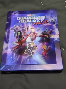 Guardians of the Galaxy vol 2 Bluray Steelbook w/ Lenticular Magnet Zavvi UK - Picture 1 of 7