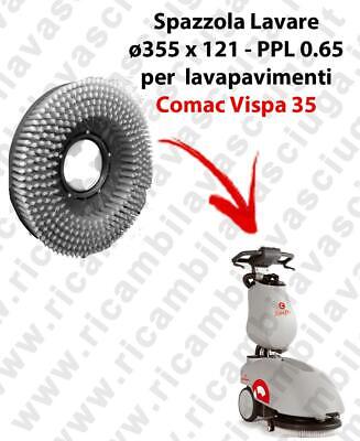 Cleaning Brush For Scrubber Dryer COMAC VISPA 35. Model: PPL 0.65  ⌀355 X 121 • 142.66£