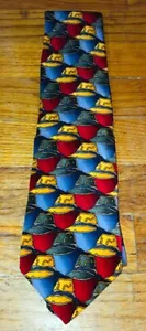 J Jerry Garcia Silk Tie Necktie Fisherman Hat Pattern - Picture 1 of 2