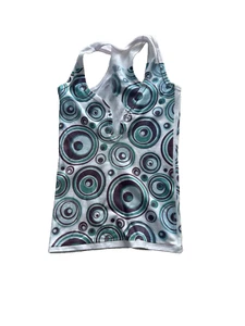 women racerback tank top stretch v neck sleeveless size S multicolor - Picture 1 of 6