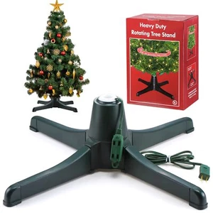360 Degree Rotating Christmas Tree Stand for up to 7.5ft Artificial Tree Rota... - Picture 1 of 7