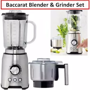 Baccarat Blender 1.7L Glass Jug Ice Spice Nut Crusher Pasta Coffee Beans Grinder - Picture 1 of 7