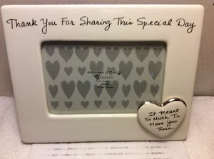 THANK YOU FOR SHARING THIS SPECIAL DAY PHOTO FRAME New w/Gift Box Ceramic 4"X6" - Picture 1 of 5