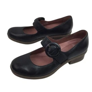 NWOT Dansko Brandy Mary Jane Burnished Leather Pumps Black - Picture 1 of 13