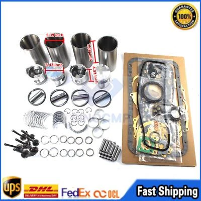 2J Engine Diesel Rebuild Kit w/ Valves For Forklift Trucks SDK8 Loader - Image 1 of 4