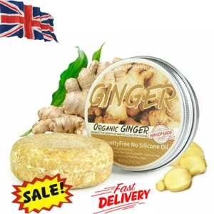 Ginger Hair Regrowth Shampoo Bar Soap, Hair Growth, Anti Hair Loss, Smoothing UK - Picture 1 of 14
