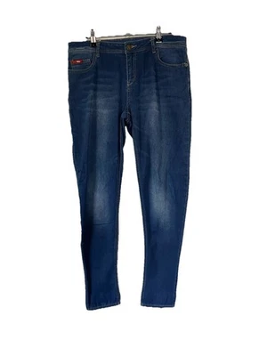 LEE COOPER Blue Wash Denim Jeans SIZE 12 AU Skinny Stretch Faded - Image 1 of 4