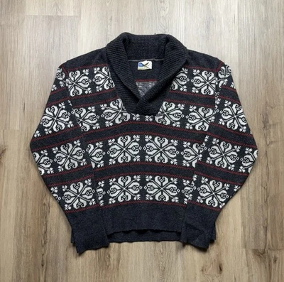 50s Vintage Pilgrim Rockabilly Shawl Collar Sweater Men’s Small Wool Blend RARE - Image 1 of 4