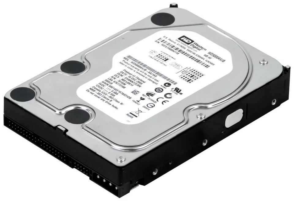 Disco Rigido WD AV WD5000AVJB 500GB 7.2K 8MB ATA 3.5'' - Immagine 1 di 3
