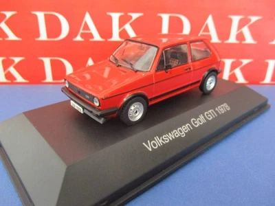 Die cast 1/43 Modellino Auto Volkswagen Golf GTI 1978 rosso - Immagine 1 di 4