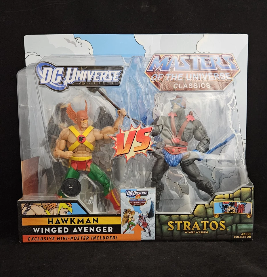 MOTU Classics VS DC Universe STRATOS Hawkman MOC Mattel 2010