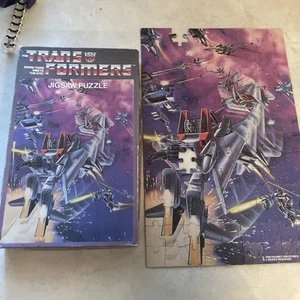 Vintage TRANSFORMERS G1 Decepticons 125 Puzzle APC Hasbro 1984 Missing 2 Pieces - Picture 1 of 5