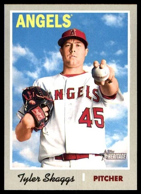 Tyler Skaggs 2019 Topps Heritage #326 Angels MLB LEER ENVÍO GRATUITO AutographDen Foto 1 de 2
