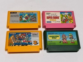 Super Mario Bros USA+3+1 + Golf Titles Lot Nintendo Famicom FC Japan import