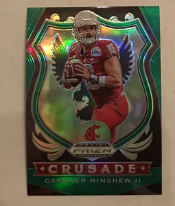 2020 Panini Prizm Draft Gardner Minshew II Crusade Green Refractor Jaguars #55 - Picture 1 of 2