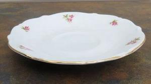 Oscar Schaller & Co. Teacup Saucer Pink Roses Baveria, West Germany - Picture 1 of 3
