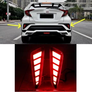 2Pcs For Toyota CHR C-HR 2016-2020 LED Rear Fog Light Tail Bumper Light Sets L&R - Picture 1 of 7