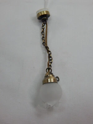 Heidi Ott #YL5019 Dollhouse Miniature Light 1:12 Scale Gold Ceiling Lamp - Image 1 of 4