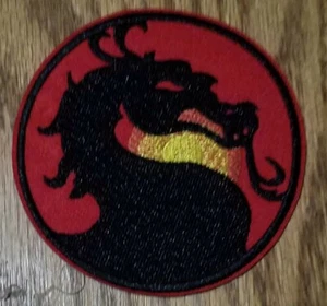 One Brand New Mortal Kombat Dragon Embroidered Video Game Patch Sub Zero Sonya - Picture 1 of 1