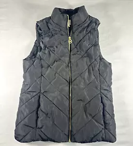Michael Kors Women's Packable Downfill Puffer Vest Size Small Gold Accents - Picture 1 of 5