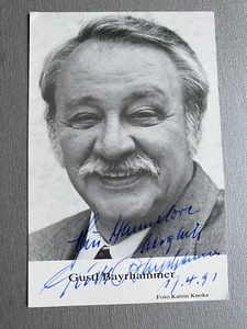 GUSTL BAYRHAMMER (†1993) signed original Autogrammkarte 10x15 Autogramm - Picture 1 of 2