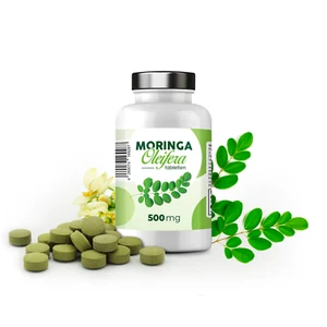 Moringa Oleifera 500mg, 400 Tabletten | Moringa Blattpulver als praktische Tab - Bild 1 von 2