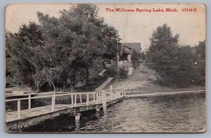 Postal de The Willows Spring Lake MI Michigan 1914 J15 - Imagen 1 de 3