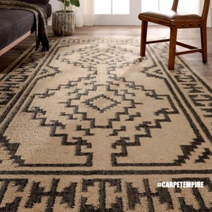 Handwoven Kilim Rug Southwestern Navajo Flatweave Indian Dhurrie Carpet Area Rug - Picture 1 of 7