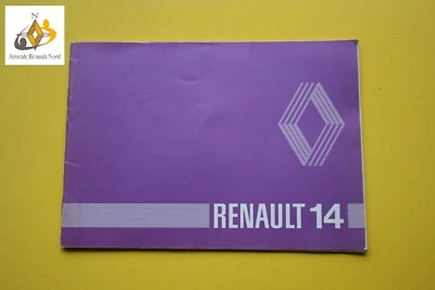Original Renault R14 Bedienungsanleitung ca.1977 ET.Nr. 7701445095 - Bild 1 von 4