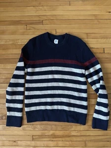 Gap Men’s Waffle Stitch Chest Stripe Crewneck Sweater  / Fits Like Size SMALL - Bild 1 von 6