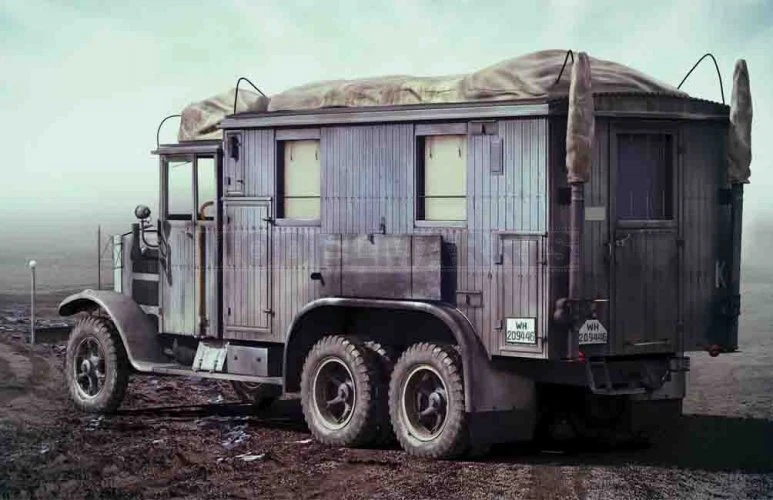 ICM 35462 1/35 Krupp L3H163 Kfz.72, WWII German Radio Communication Truck - Immagine 1 di 1