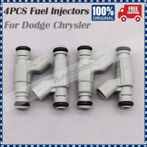 Nuevo juego de 4 inyectores de combustible para Chrysler PT Cruiser Caravan Neon Voyager 2.4 L4 - Imagen 1 de 7