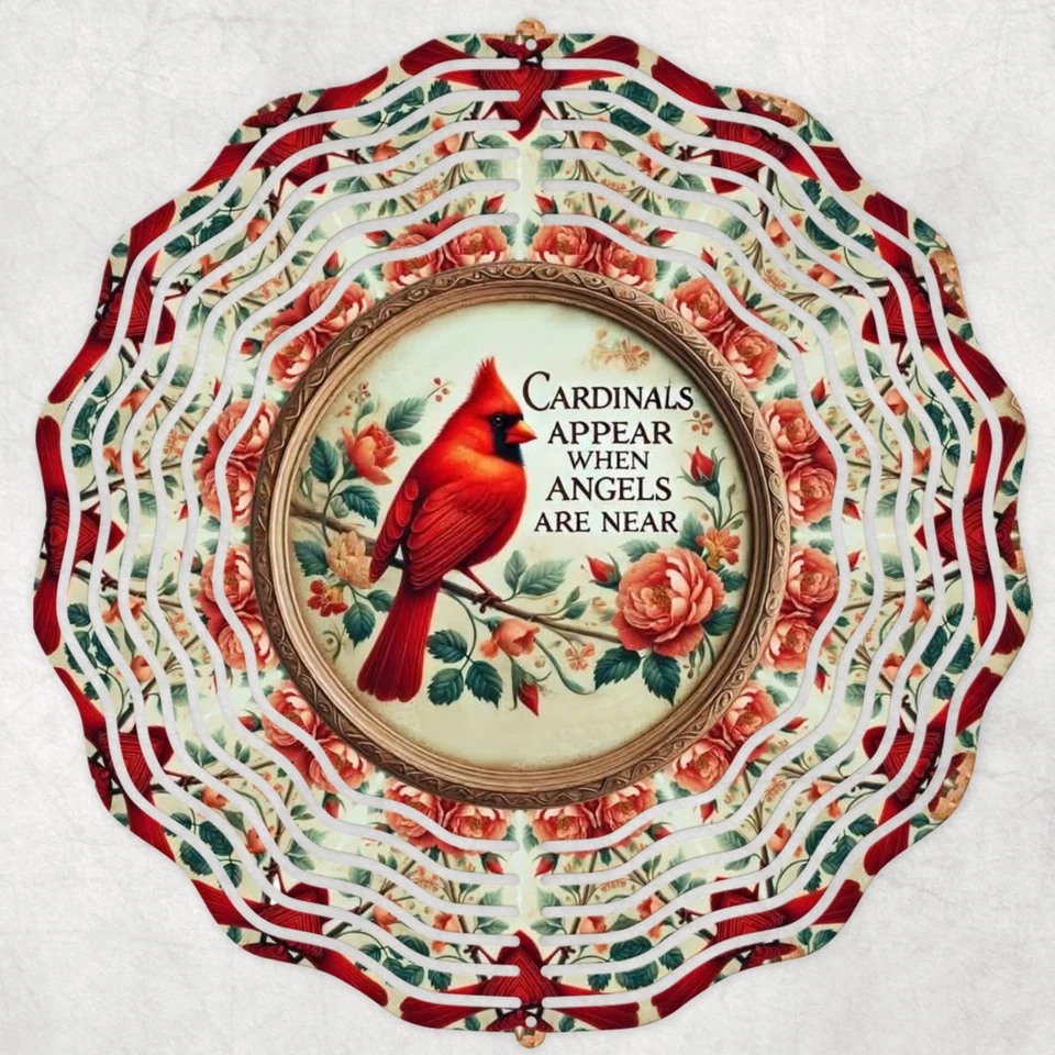 Cardinals Appear When Angels Are Near 10" Wind Spinner - Image 1 of 1