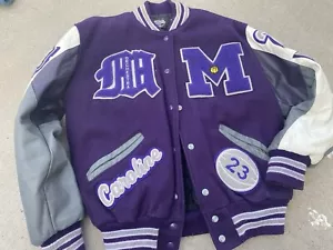 2010-11 Letterman Jacket High School Varsity Wool Leather - Picture 1 of 9