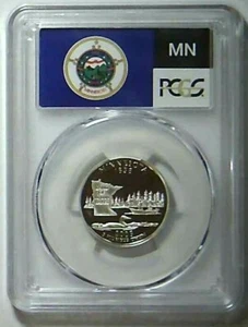 2005-S 25C State Quarter Minnesota PCGS PR69 DCAM 90% Silver 21lotu1230 - Picture 1 of 2