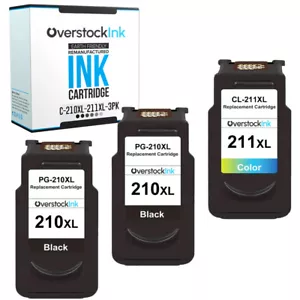 3PK OSI PG-210XL CL-211XL Ink Cartridges for Canon PIXMA MP235 MP240 MP250 MP260 - Picture 1 of 1