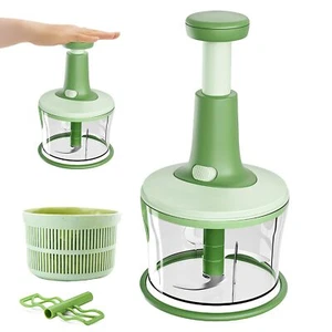 Xkzhrr Trita Cipolla1200ML Trita Verdure ManualePress ChopperManuale Tritaver... - Foto 1 di 7