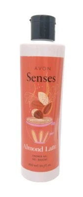 Avon Senses Almond Latte Shower Gel 10 oz Sealed New Old Stock Hypoallergenic - Image 1 of 2