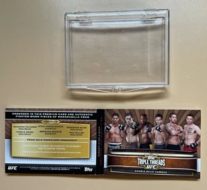 2012 Topps UFC Knockout Double Relic Combo - Sepia - TTRDC-PNSOSM - Picture 1 of 2